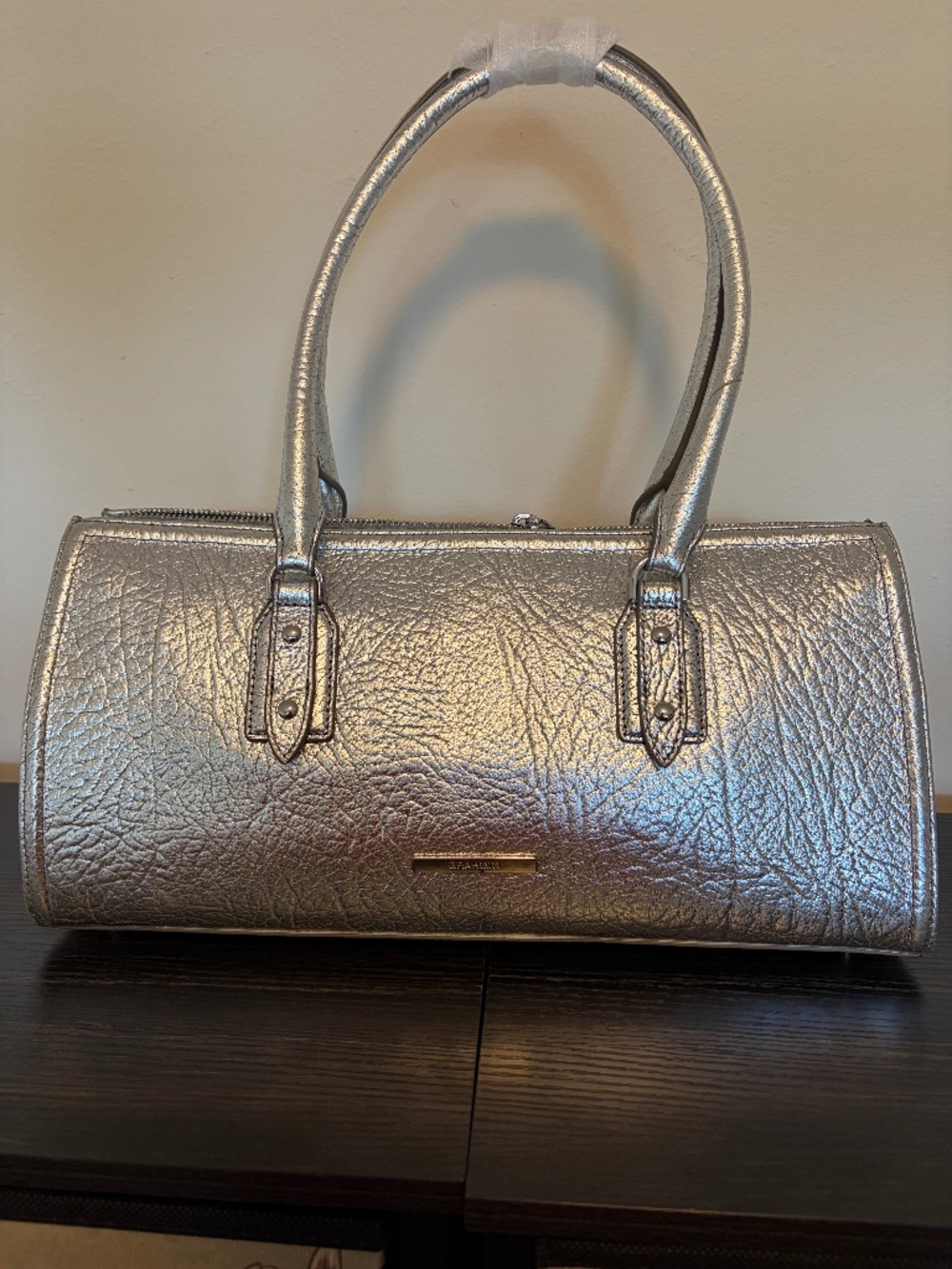 Brahmin Sophia East-West Satchel– Silver Duchess– New with Tags